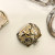 Vintage Ladies Gruen Precision 14K White Gold w Diamonds 17 Jewels