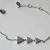 Shashi Sterling Silver Triangular Shaped Studded Bracelet 