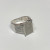 RHODIUM OVER Sterling Silver Ring ROUND DIAMOND 1.00ctw, SIZE 11