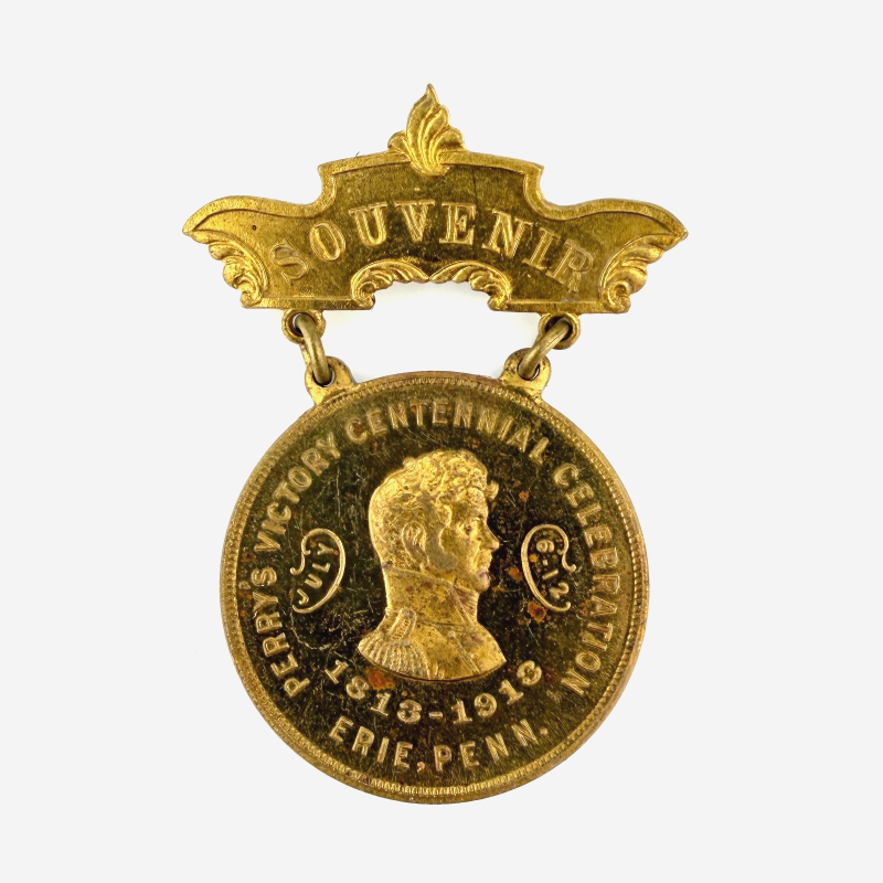 1912 Aledo, Mercer Cty, Illinois Old Soldiers Home Brass Badge