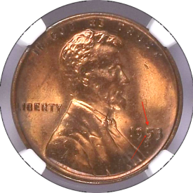 1953 D  NGC MS 64RB  PL LINCOLN WHEAT PENNY 