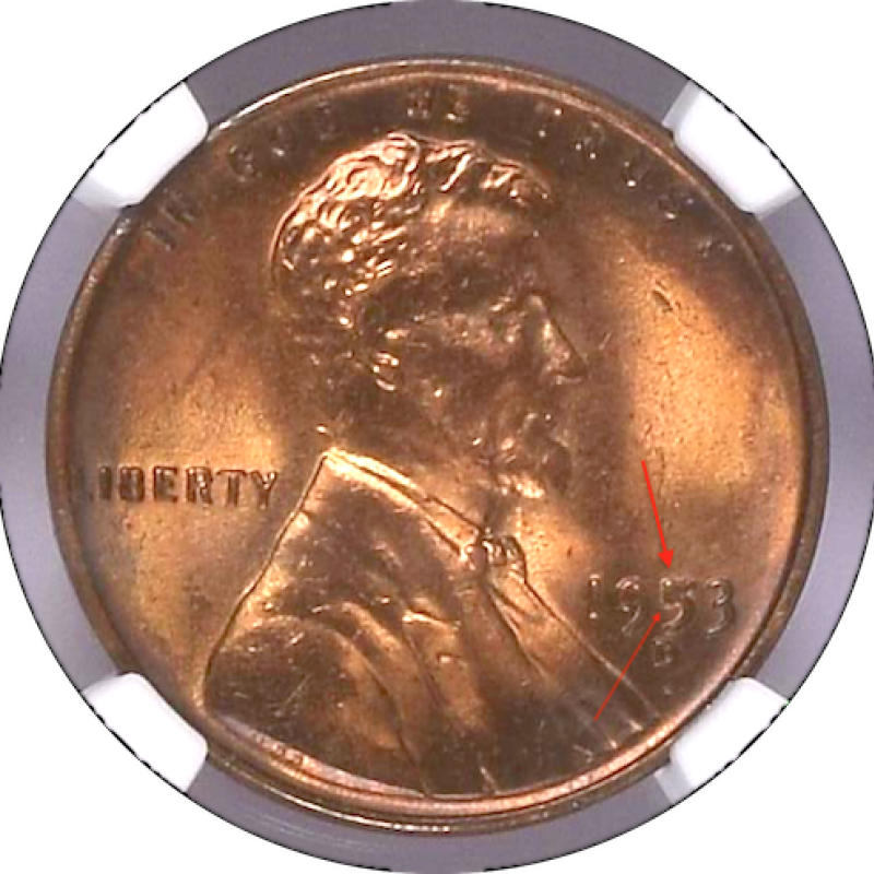 1953 D  NGC MS 64RB  PL LINCOLN WHEAT PENNY  1953 D  NGC MS 64RB  PL LINCOLN WHEAT PENNY