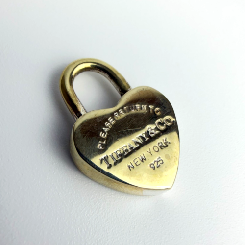 Tiffany & Co. Return To Tiffany Sterling Silver Heart Lock/Padlock Charm Tiffany & Co. Return To Tiffany Sterling Silver Heart Lock/Padlock Charm