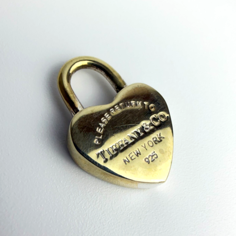 Tiffany & Co. Return To Tiffany Sterling Silver Heart Lock/Padlock Charm