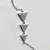 Shashi Sterling Silver Triangular Shaped Studded Bracelet 