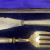 SILVER PLATE ANTIQUE FORK AND KNIFE 12 INCHES "RMEN" Silver Mark
