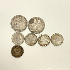 Uruguay Silver 20 CENT Coins, 1930, 1942, 1954