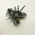 Vintage Sterling Silver & Enamel Bee Pin With Marcasite & Ruby Stone Eyes