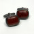 Vintage Red Agate Cufflinks Sterling Silver