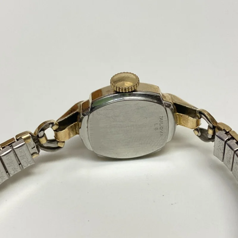 Vintage Bulova 10K Rolled Gold Plate Bezel Stainless Back Watch