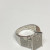 RHODIUM OVER Sterling Silver Ring ROUND DIAMOND 1.00ctw, SIZE 11