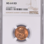 1953 D NGC LINCOLN WHEAT PENNY MS 64RD
