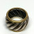 David Yurman Sterling Silver and 18k Gold Wide Band Ring Size 6.5 David Yurman Sterling Silver and 18k Gold Wide Band Ring Size 6.5