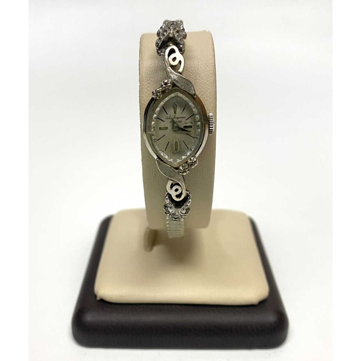 Vintage Jules Jurgensen Ladies 14K White Gold And Diamonds