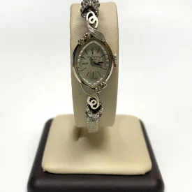 Vintage Jules Jurgensen Ladies 14K White Gold And Diamonds