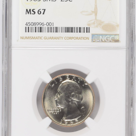 NGC 1965 SMS George Washington 25c MS 67