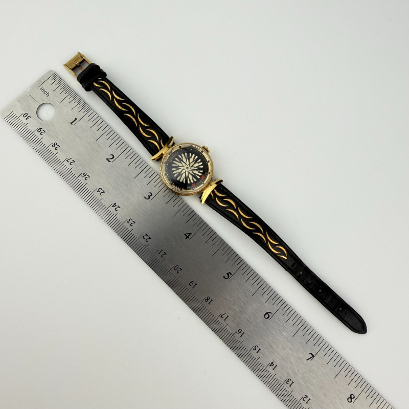 Working. Ernest Borel Cocktail Kaleidoscope 25mm Gold Dial, Manual Swiss Watch