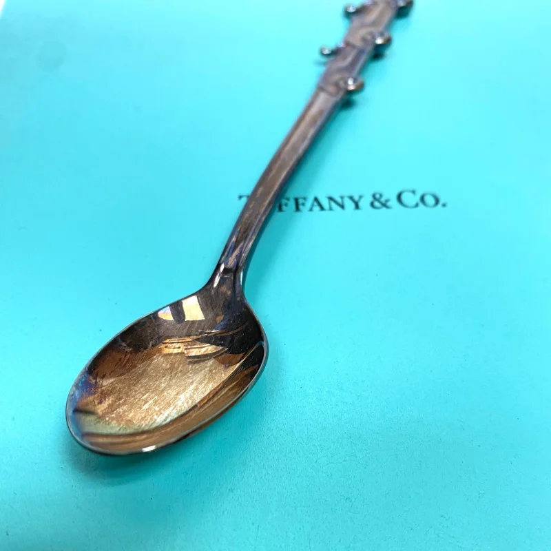 Tiffany & Co Sterling Silver Racing Cars Baby Spoon