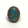 Bora Sterling Silver Ring With Turquoise Size 8