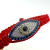 925 Sterling Silver Rhodium Plated Evil Eye Red Bracelet