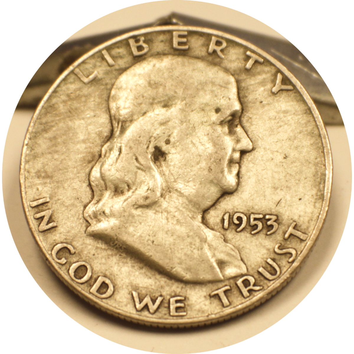 1953 D Franklin Half Silver Dollar Coin #003