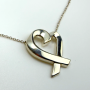 Tiffany & Co. Paloma Picasso Sterling Silver Loving Heart Pendant Necklace 18"