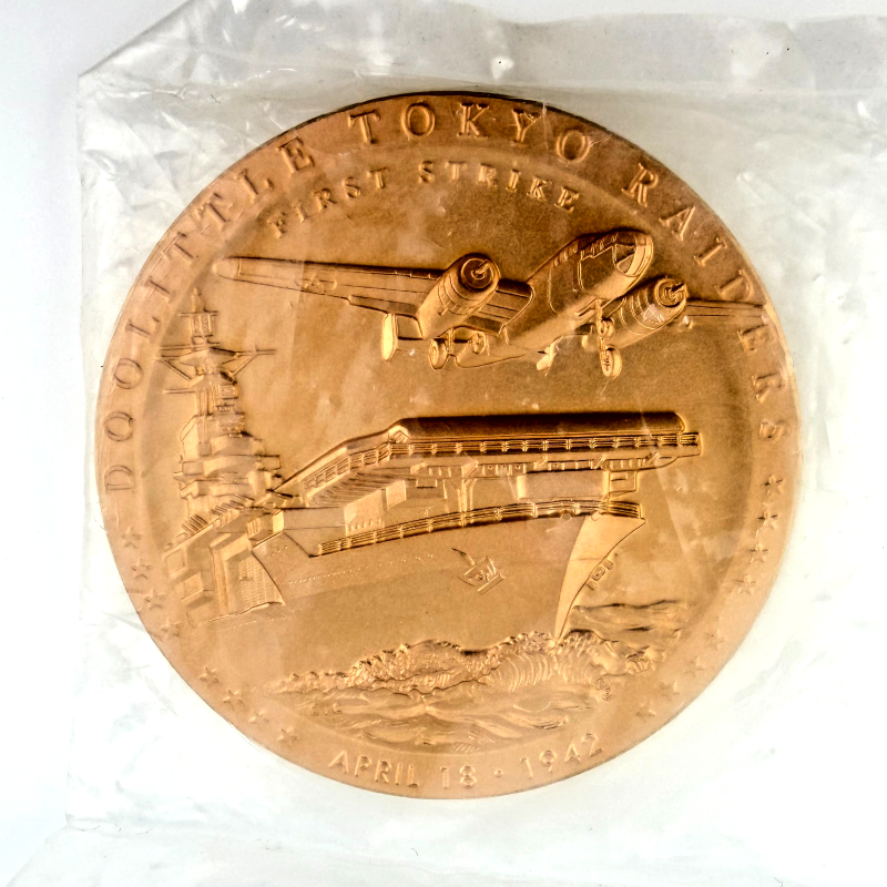 U.S. Mint Doolittle Tokyo Raiders First Strike Bronze Medal 3” inch 2014