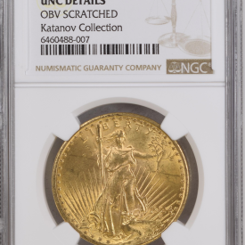 1924 US Gold $20 Saint-Gaudens Double Eagle - NGC UNC DETAILS