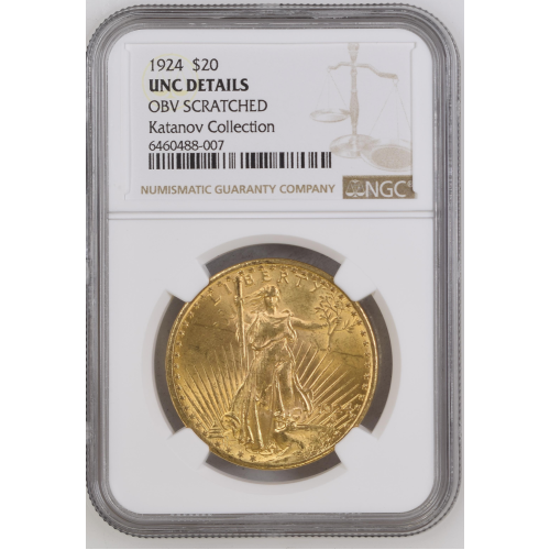 1924 US Gold $20 Saint-Gaudens Double Eagle - NGC UNC DETAILS 1924 US Gold $20 Saint-Gaudens Double Eagle - NGC UNC DETAILS