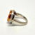 Ring 925 Silver Natural Honey Amber Size 6.25