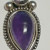 Antique Sterling Silver 925 OVAL SHAPED CENTERED With Amethyst Gemstone PENDANT Antique Sterling Silver 925 OVAL SHAPED CENTERED With Amethyst Gemstone PENDANT