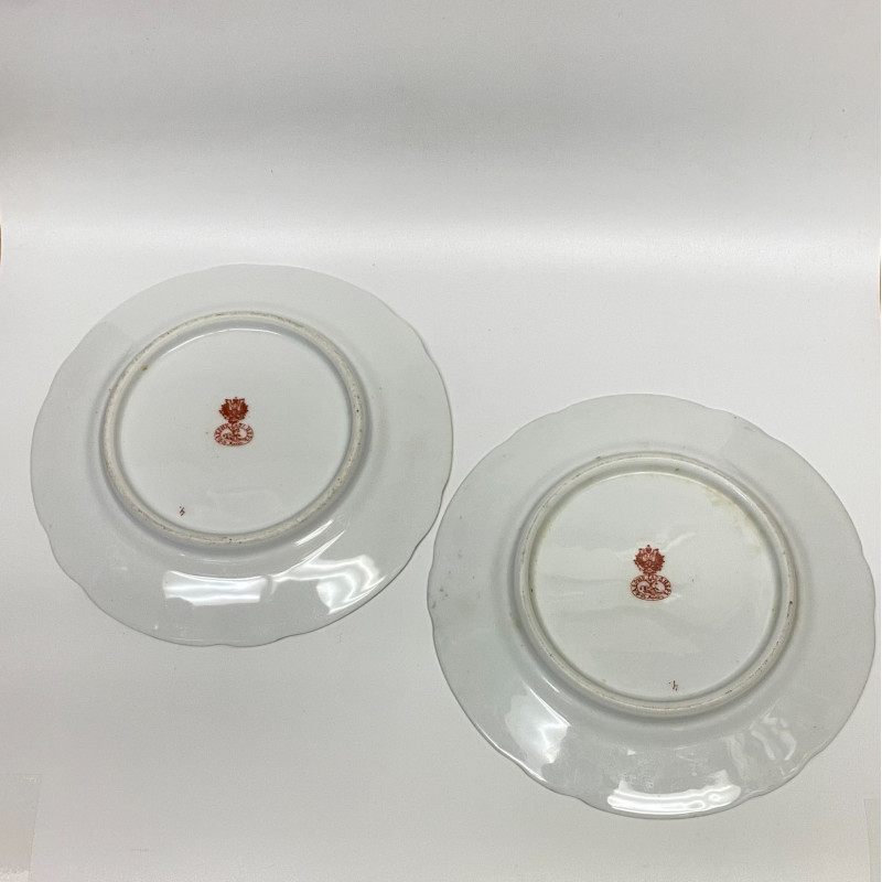 6 Tableware Porcelain Plates by Gardner Moscow