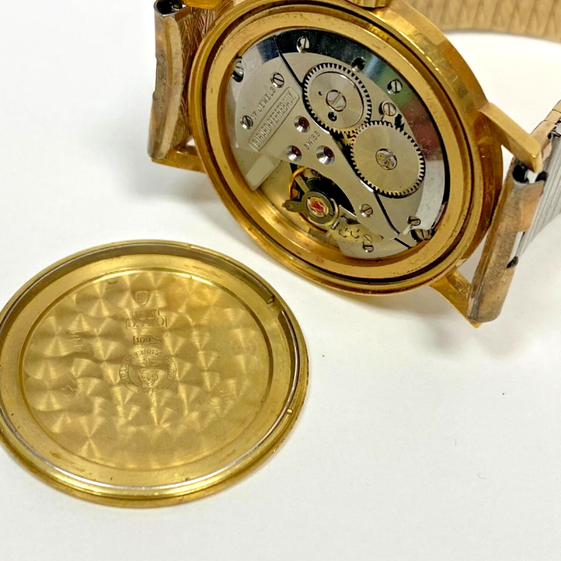 Vintage Girard-Perregaux Mens Watch 18K Solid Gold Chronometer