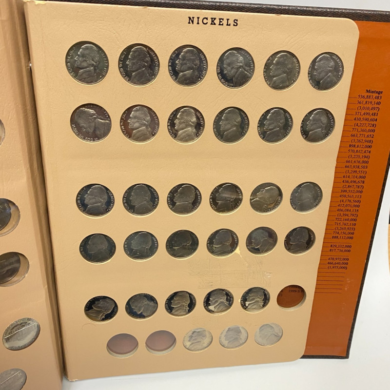 Dansco Album 7113 Jefferson Nickels 1938-1976 Coin Collectors, 158 coins