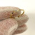 Shashi Gold Tone Blue Stone Thin Ring Size 8