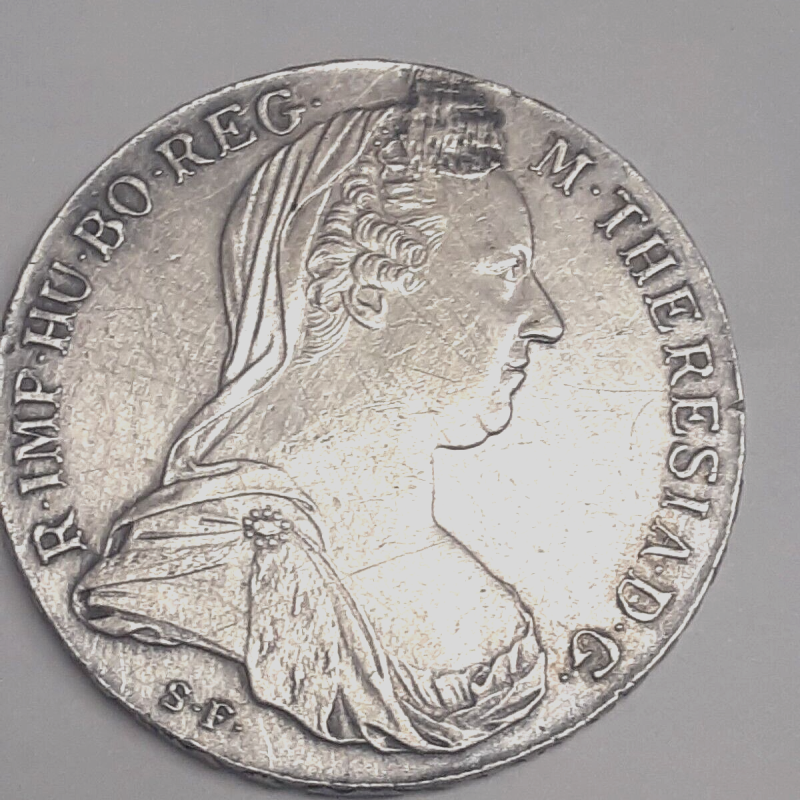 1780 M Theresia D.G. Austrian Silver Coin R.IMP.HU.BO.REG. 1780 M Theresia D.G. Austrian Silver Coin R.IMP.HU.BO.REG.