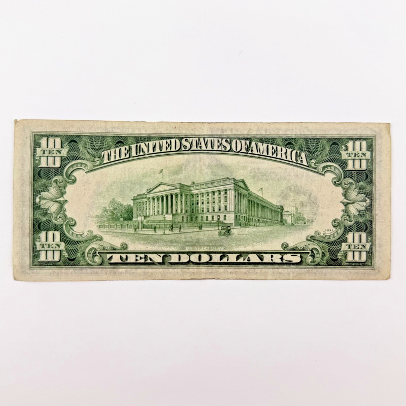 1934-A $10 Green Seal Federal Reserve Note, Serial G97883374A Chicago C