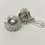 Silver Clip-On Earrings CZ and Faux Perl