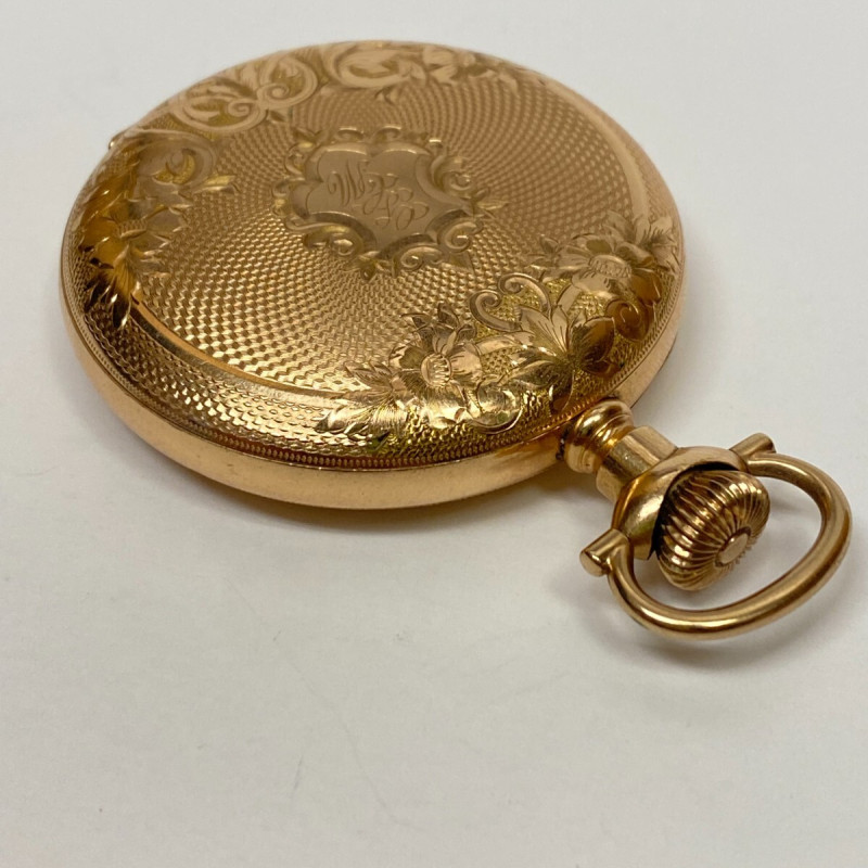 ELGIN GOLD PLATED ANTQUE POCKET WATCH ELGIN 17 Jewels, 50mm ELGIN GOLD PLATED ANTQUE POCKET WATCH ELGIN 17 Jewels, 50mm