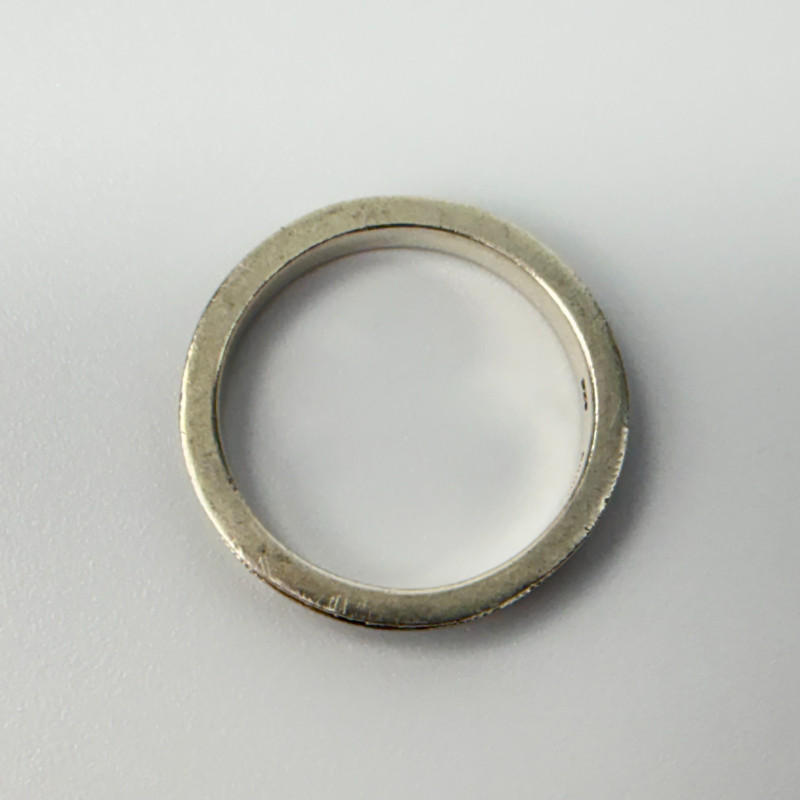 Anna Sui Marcasite Sterling Silver Band Ring Size 7