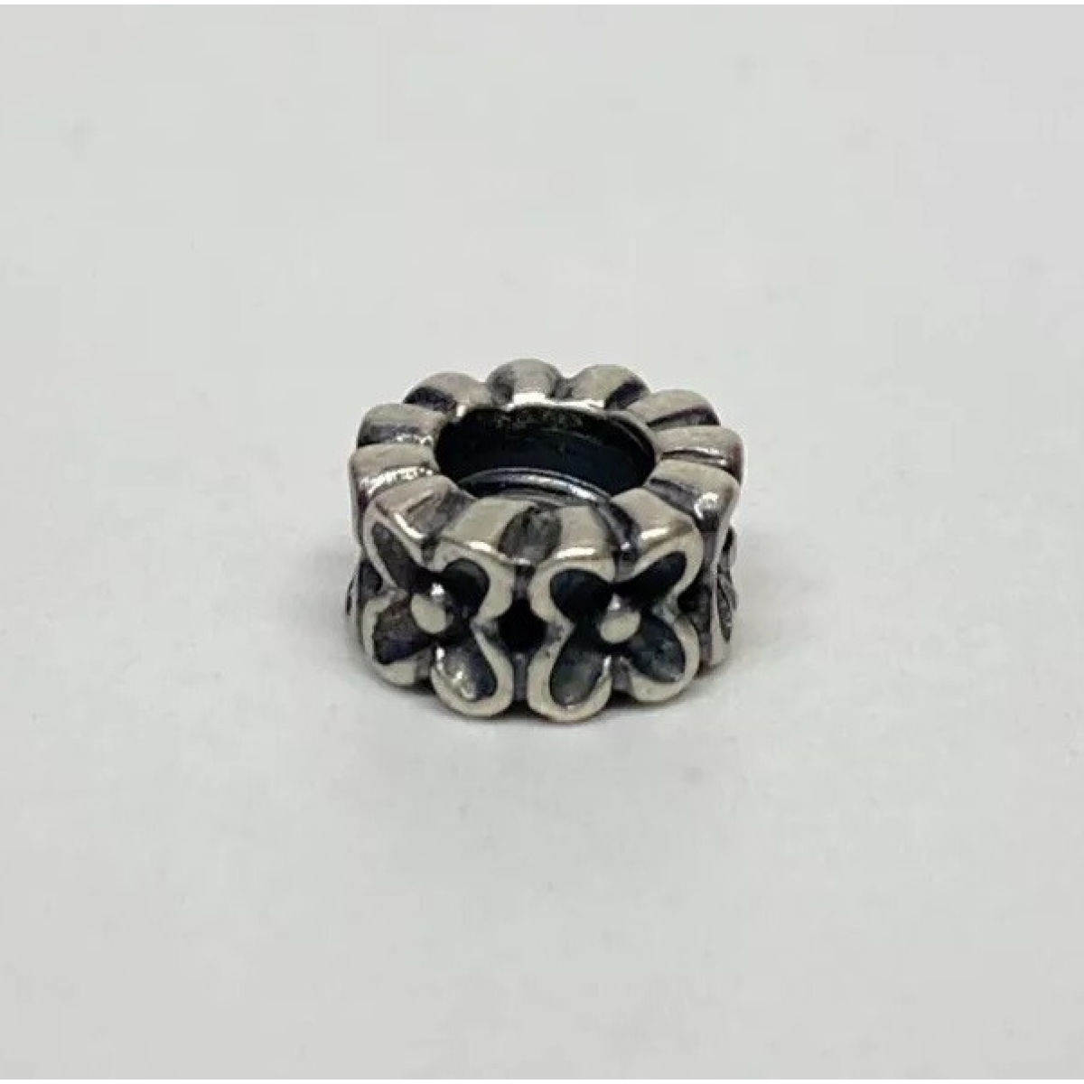 Retired PANDORA ALE 925 Sterling Silver Aloha Flower Spacer 790498 Bead Charm
