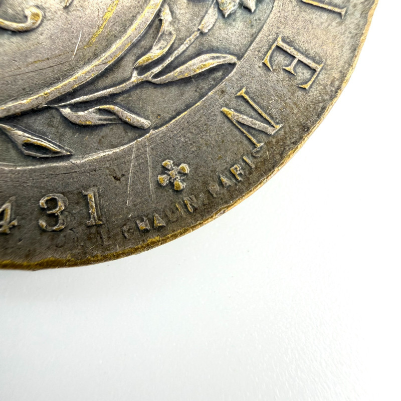 Original Joan of Arc Medal 1412-1431 Domremy Orléans Rouen Silvered SIGNED