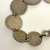 Great Britain 1896-1940 Coins George IV Silver Bracelet, 24 grams Great Britain 1896-1940 Coins George IV Silver Bracelet, 24 grams