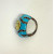 Sterling Silver Ring Faceted Citrine Crystal and Marcisites Blue Enamel Sz 7 Sterling Silver Ring Faceted Citrine Crystal and Marcisites Blue Enamel Sz 7
