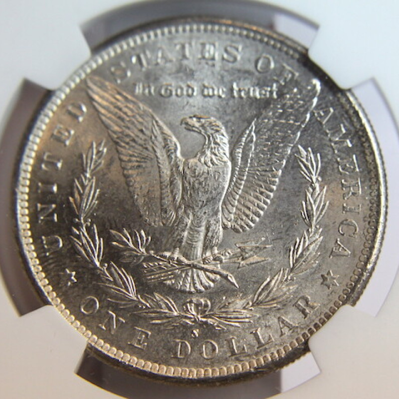 NGC MS 62 1881 S $1 SILVER DOLLAR MORGAN