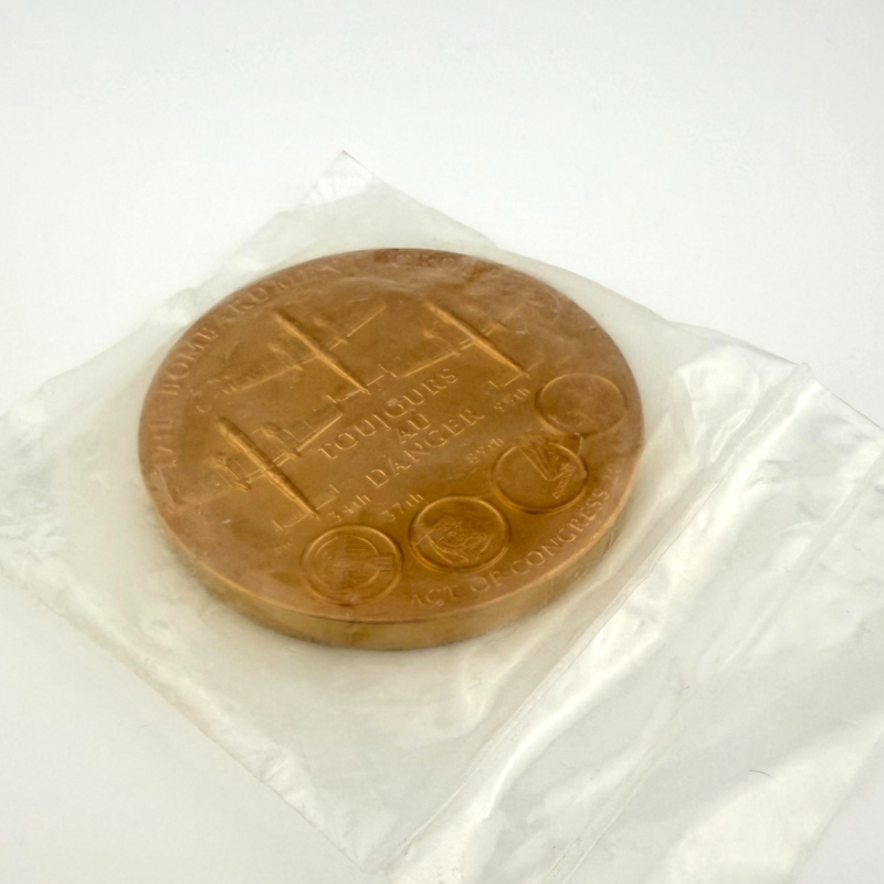 U.S. Mint Doolittle Tokyo Raiders First Strike Bronze Medal 3” inch 2014