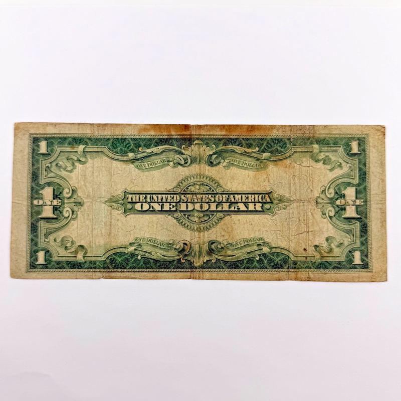 1923 $1 Large Size Silver Certificate Horse Blanket Blue Seal, Serial Z83559370B