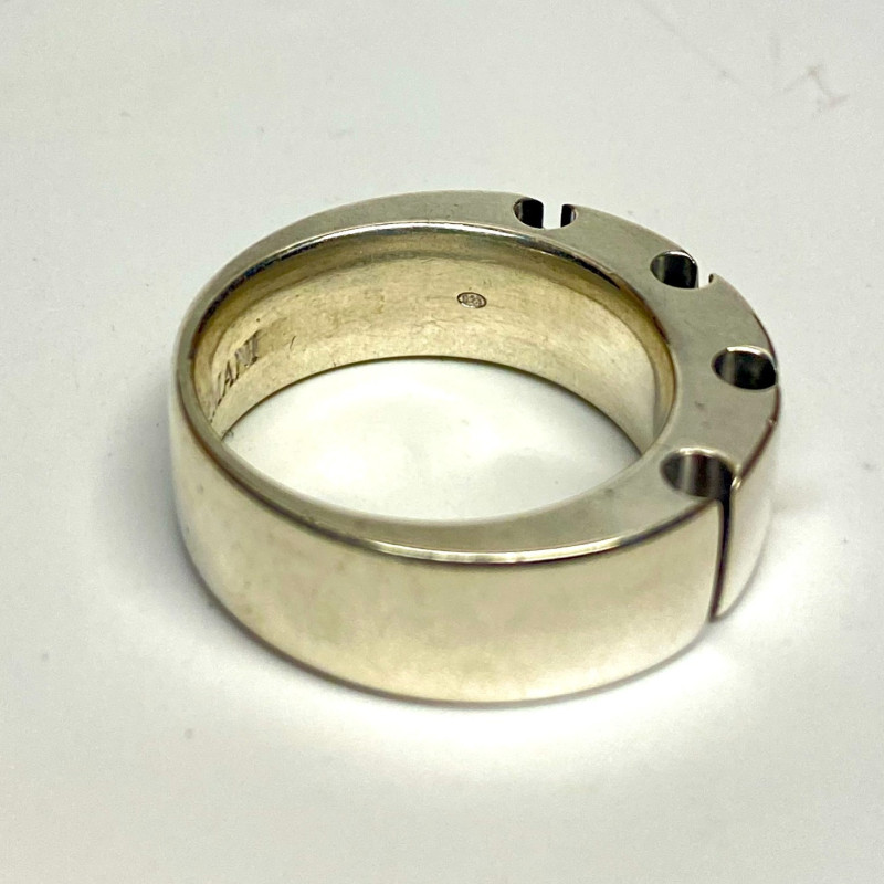 Emporio Armani Silver Ring Rare Size 10