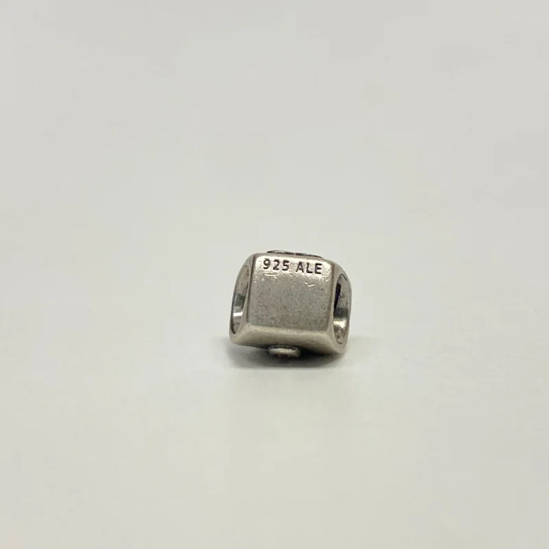 Authentic Pandora Silver Pink CZ Scalloped Purse Bead 790473PCZ *RETIRED*