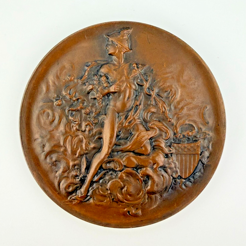 Sculptor's Model of The Victor David Brenner Commemorative Medal, Nude Mercury